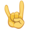 Sign of the Horns emoji on Facebook